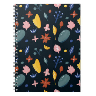 New Home Gift Seamless Abstract Floral Notebook