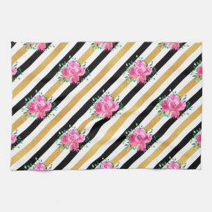 New Home Gift Tropical Floral Arts Kitchen Towel