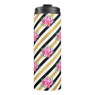 New Home Gift Tropical Floral Arts Thermal Tumbler