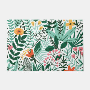 New Home Gift Tropical Seamless Floral Doormat