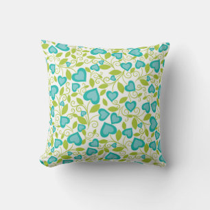 New Home Gift Valentine's Day Seamless Art Throw Pillow