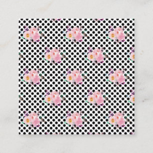 New Home Gift Watercolor Floral Papers Square Business Card