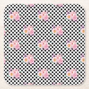 New Home Gift Watercolor Floral Papers Square Paper Coaster