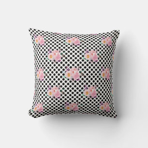 New Home Gift Watercolor Floral Papers Throw Pillow