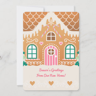 New Home Gingerbread Christmas Card 