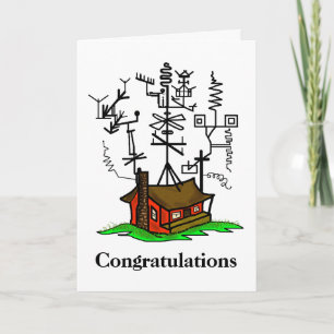 New Home  Ham Radio Greeting Card  Customize It!