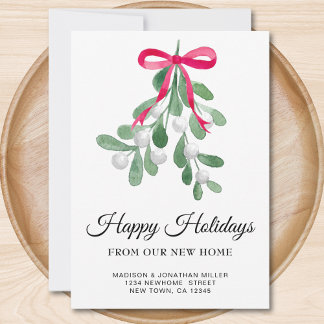 New Home Happy Holidays Moving Announcement