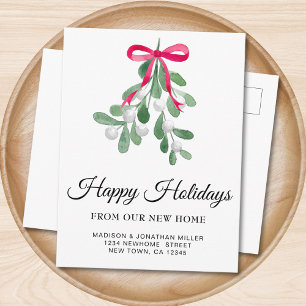 New Home Holiday Moving Announcement Postcard