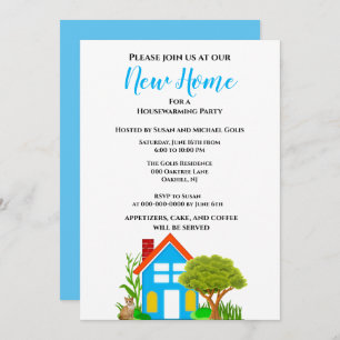 New Home Housewarming Casual Style Invitation