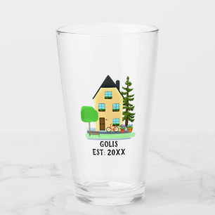New Home / Housewarming Personalized  Glass