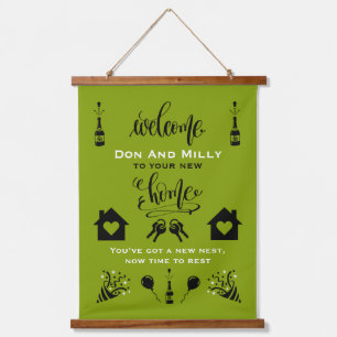New Home Housewarming Welcome  Hanging Tapestry