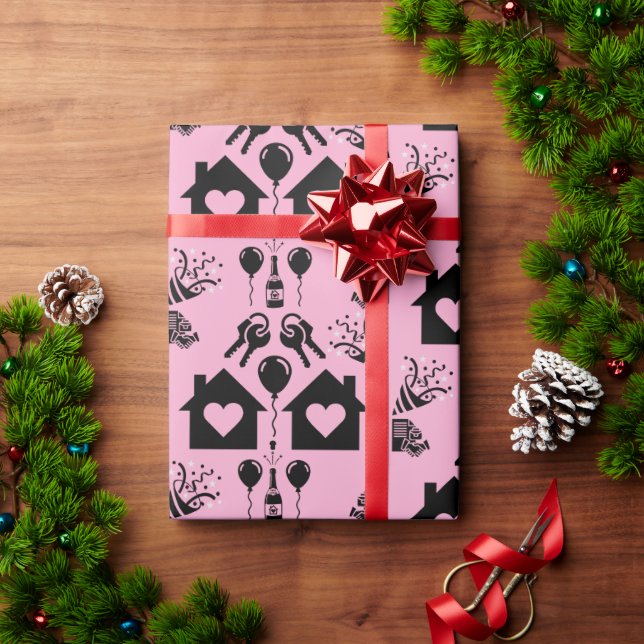 New Home Housewarming Welcome  Wrapping Paper (Holiday Gift)