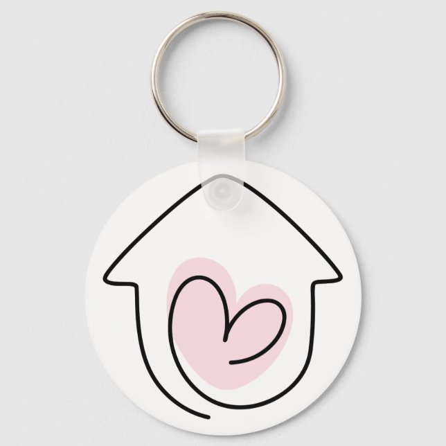 New Home Just Moved  Keychain (Front)