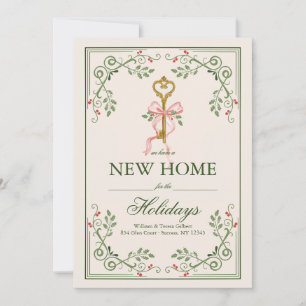 New Home Key Holiday Season Card