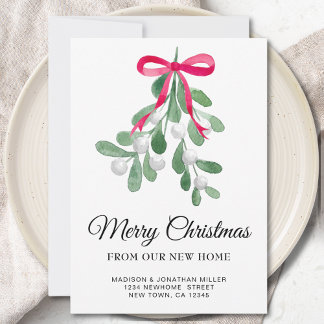 New Home Merry Christmas Moving Announcement