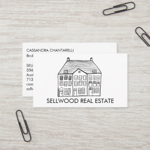 New Home Modern Real Estate Broker Agent Mortgage  Business Card