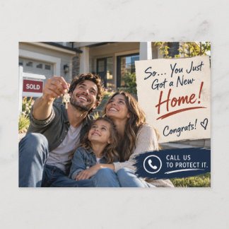 New Home Mortgage Protection Postcard | Term 
