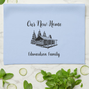 New Home moving to new house family name Kitchen Towel