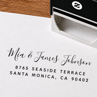 New Home Names Address Self Inking Rubber Stamp