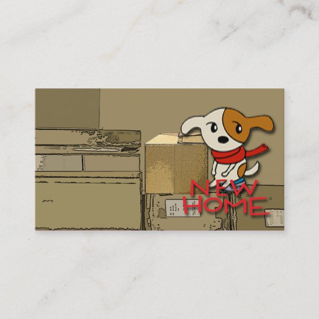 New Home New Address Business Card (Front)
