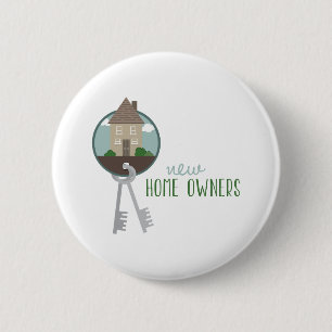 New Home Owners 2 Inch Round Button