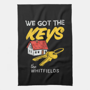 New Home Owners Housewarming Party Kitchen Towel