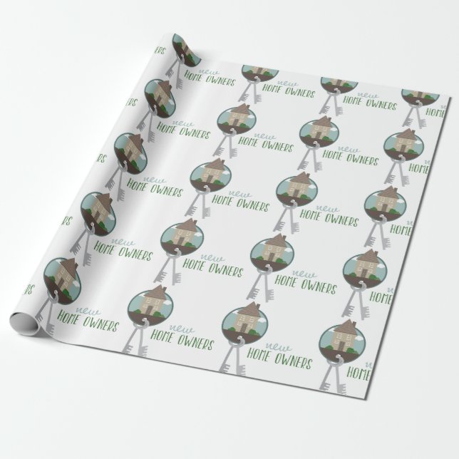 New Home Owners Wrapping Paper (Unrolled)