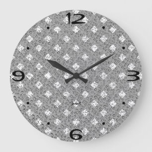 New Home Perfect Bathroom Wall Timepiece Grey Ice Large Clock