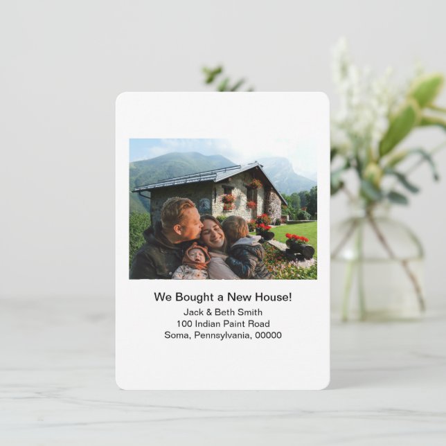 New Home Photo We've Moved Announcement  (Standing Front)