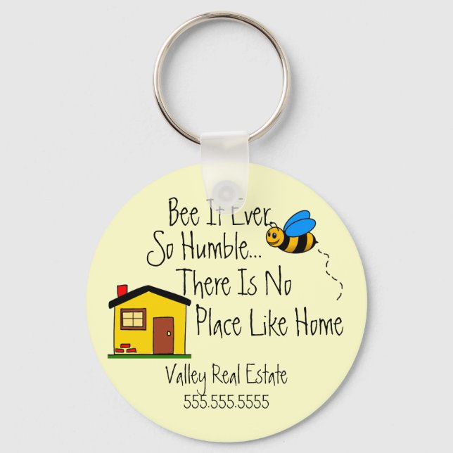 New Home-Real Estate Broker Keychain (Front)