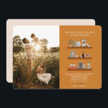 New Home  Shelves Rust Moving Announcement Photo<br><div class="desc">Announce your move with our chic photo card with a modern touch. Different modern colour combinations to choose from. Personalize with your information and favourite picture.</div>