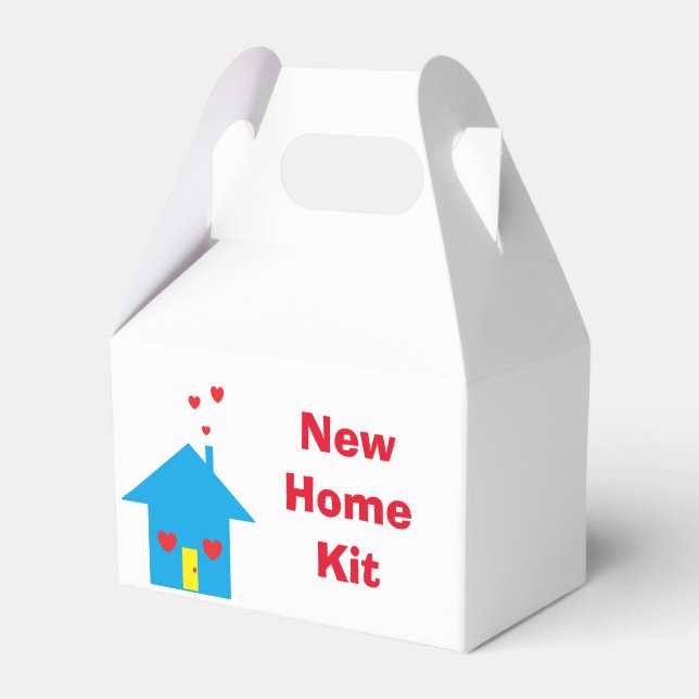 "New Home" Survival Kit Favor Box (Front Side)
