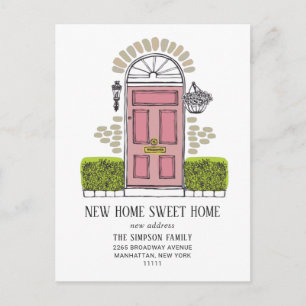 New Home Sweet Home Moving Announcement Postcard
