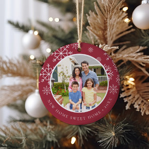 New Home Sweet Home   Photo Ceramic Ornament