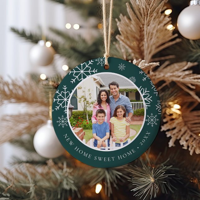 New Home Sweet Home | Photo Ceramic Ornament (Creator Uploaded)