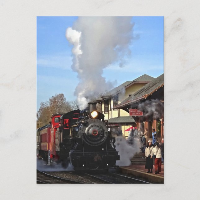 New Hope PA - Autumn Excursion on Steam Train Postcard (Front)