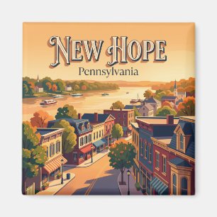 New Hope, USA Pennsylvania Magnet