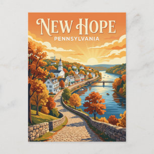 New Hope USA Postcard