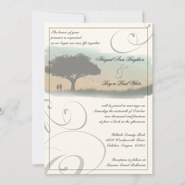 New Horizon Wedding Invitation (Front)
