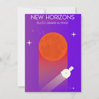 New Horizons Pluto Grand Flypast space art. Invitation