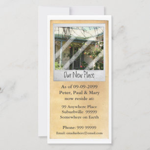 New House Address Notification Photo Card