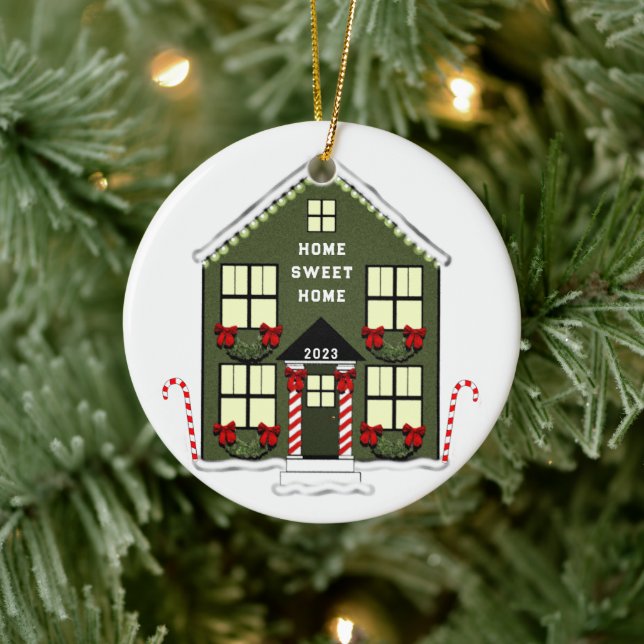 New House Christmas Collectable Ceramic Ornament (Tree)