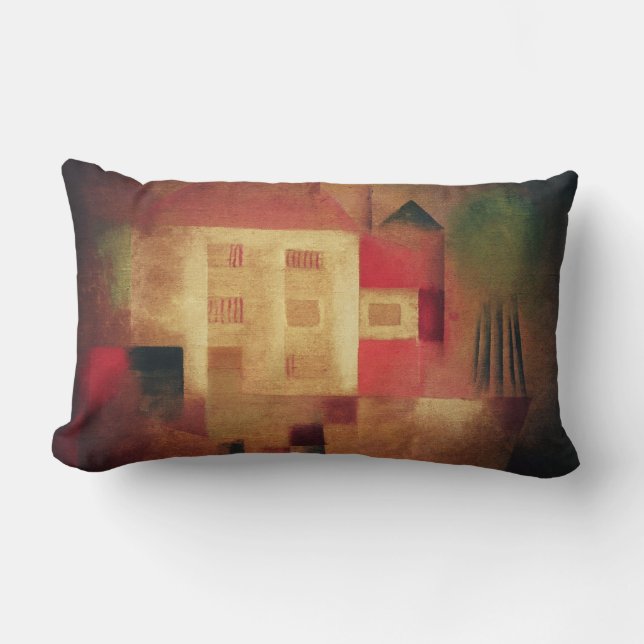 New House In the Suburbs Lumbar Pillow (Front)