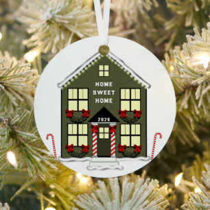 New House Metal Ornament