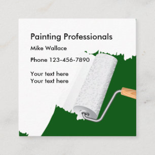 New House Painter Square Business Card