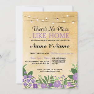 New House warming Sweet Home Key Invitation Invite
