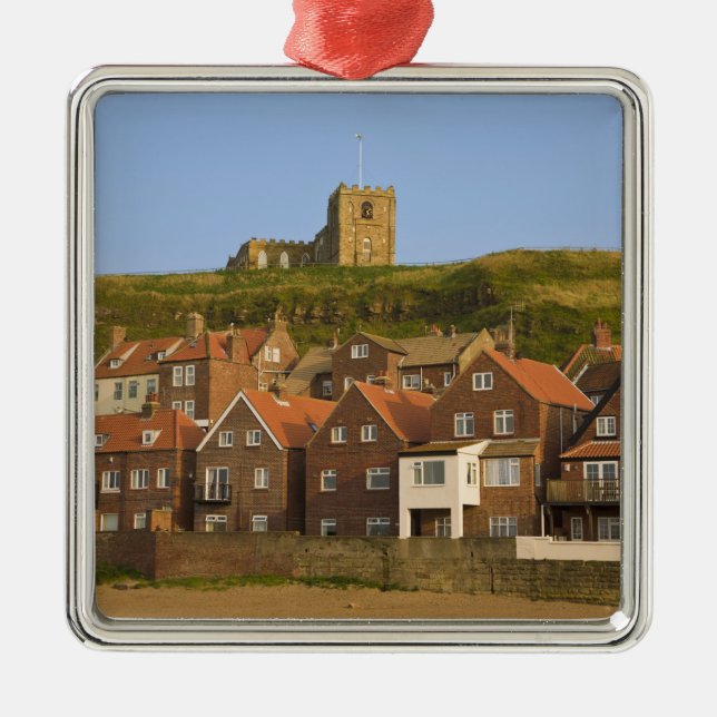 New housing and St Margarets church, Whitby, Metal Ornament (Front)