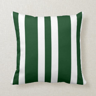 New Hunter Green & White Stripe Couch Pillow Gift