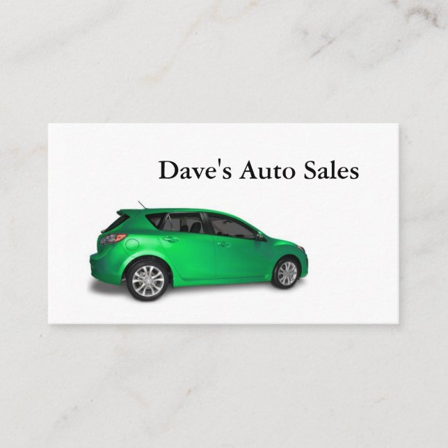 New Hybrid Car Business Card (Front)