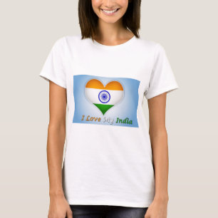 NEW!! - I LOVE MY INDIA WOMENS T-SHIRT